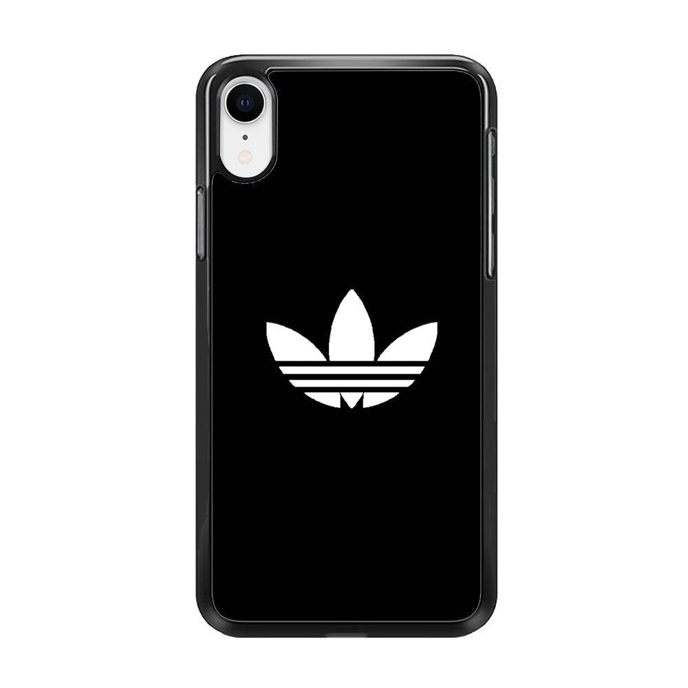 Adidas Black White Logo iPhone XR Case