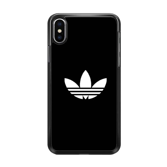 Adidas Black White Logo iPhone Xs Case