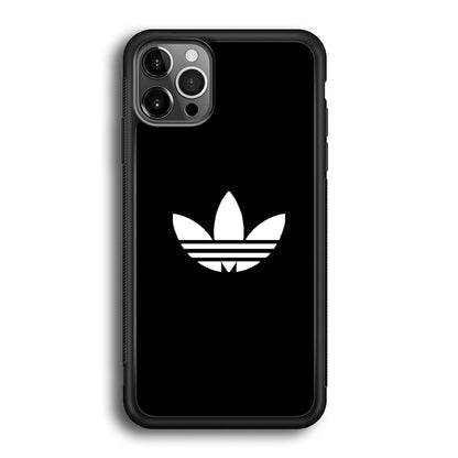 Adidas Black White Logo iPhone 12 Pro Case