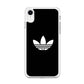 Adidas Black White Logo iPhone XR Case
