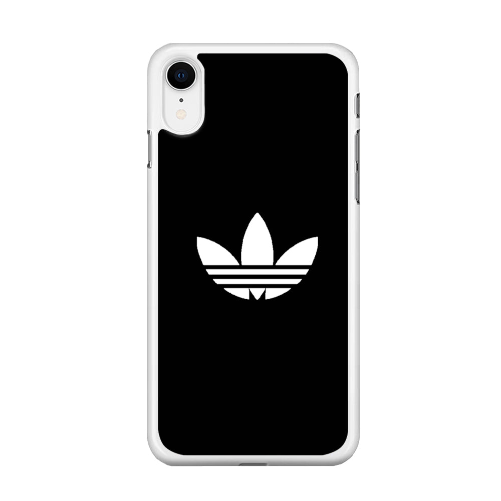 Adidas Black White Logo iPhone XR Case