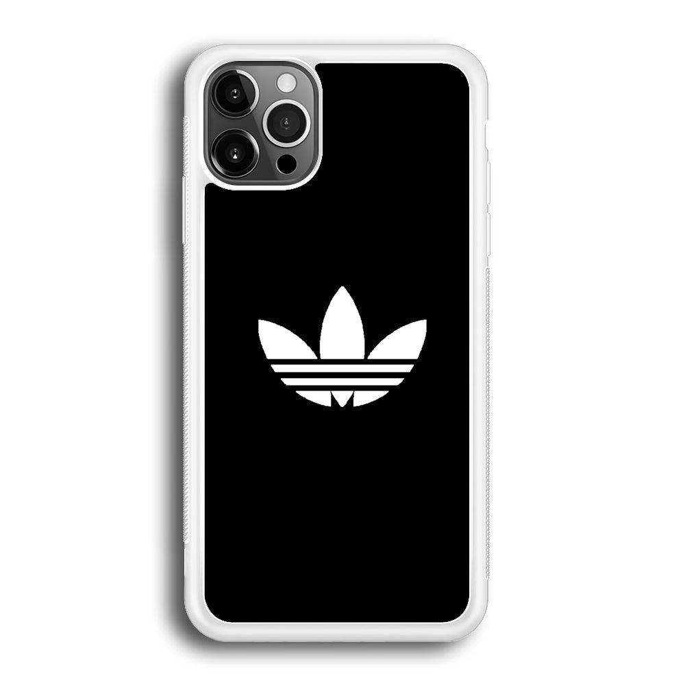 Adidas Black White Logo iPhone 12 Pro Case