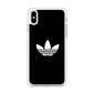 Adidas Black White Logo iPhone Xs Case
