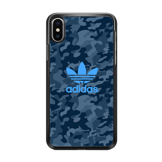 Adidas Blue Camo iPhone Xs Case