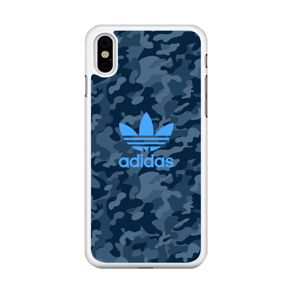 Adidas Blue Camo iPhone Xs Case