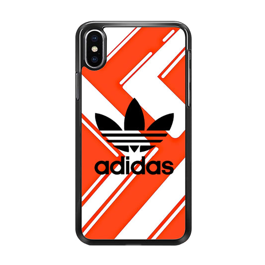 Adidas Pattern Orange iPhone Xs Case