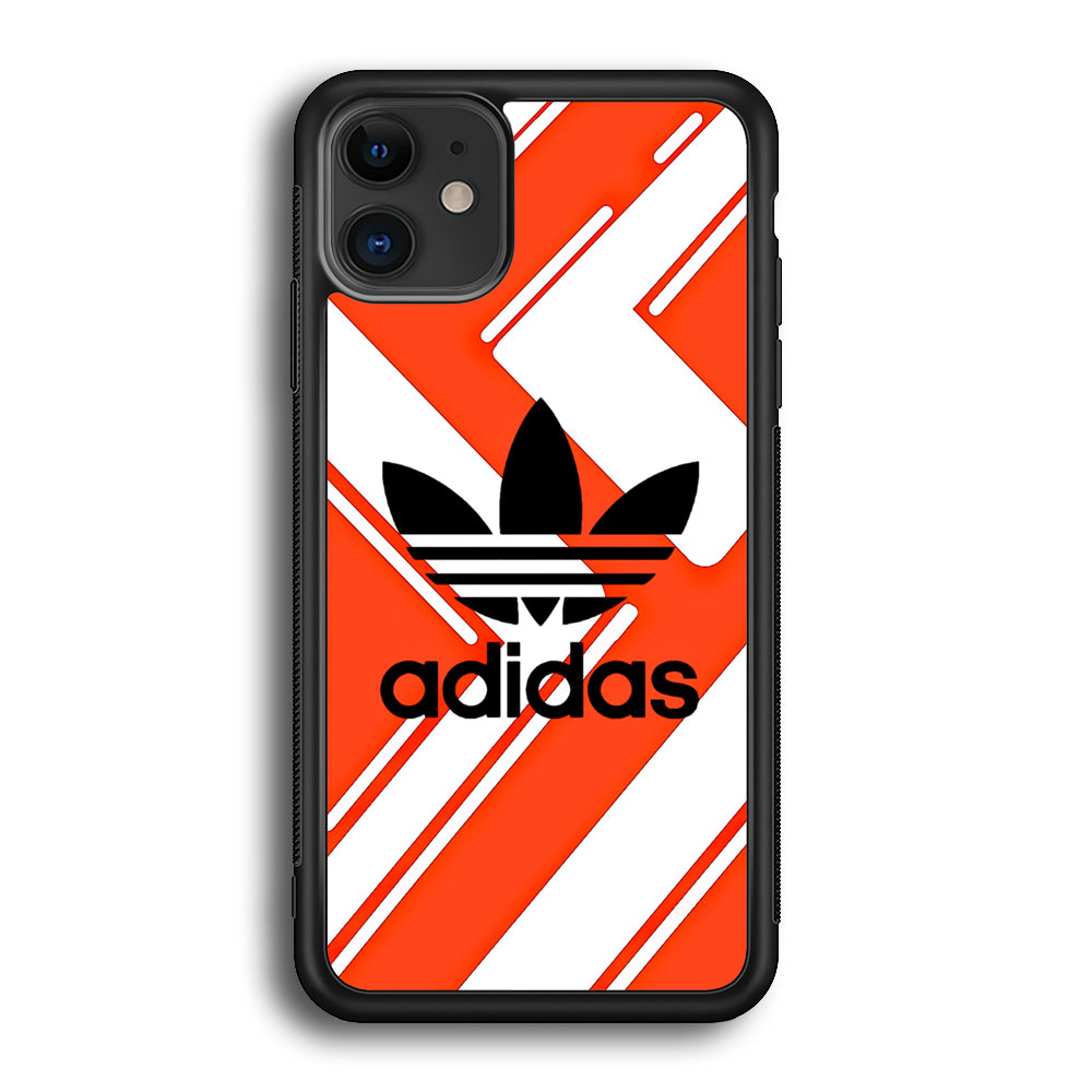 Adidas Pattern Orange iPhone 12 Case