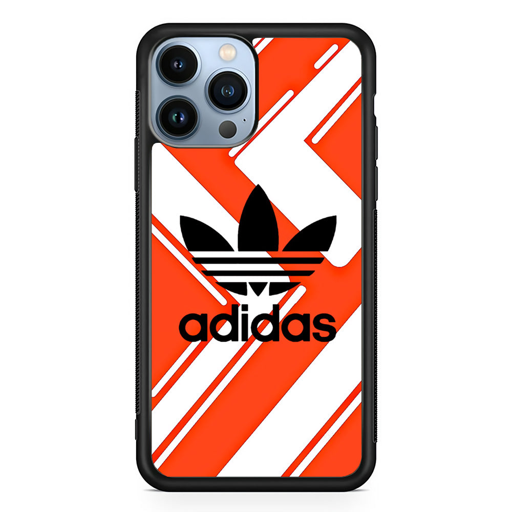 Adidas Pattern Orange iPhone 13 Pro Case