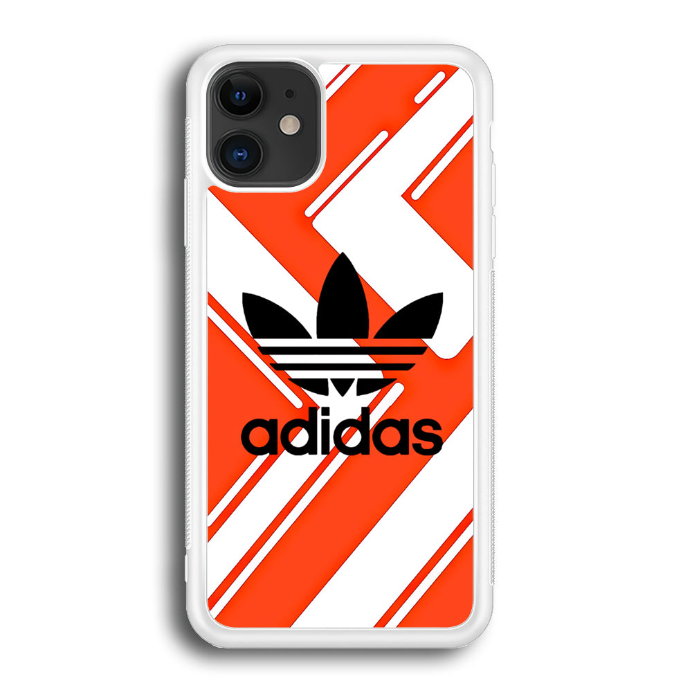 Adidas Pattern Orange iPhone 12 Case