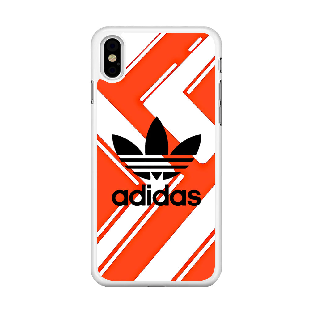 Adidas Pattern Orange iPhone Xs Case