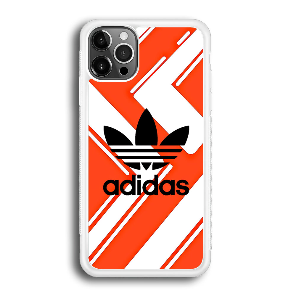 Adidas Pattern Orange iPhone 12 Pro Case