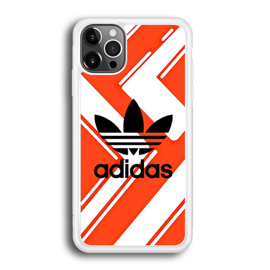 Adidas Pattern Orange iPhone 12 Pro Case