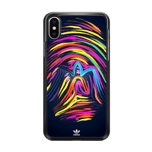 Adidas Rainbow Finger Print iPhone Xs Case