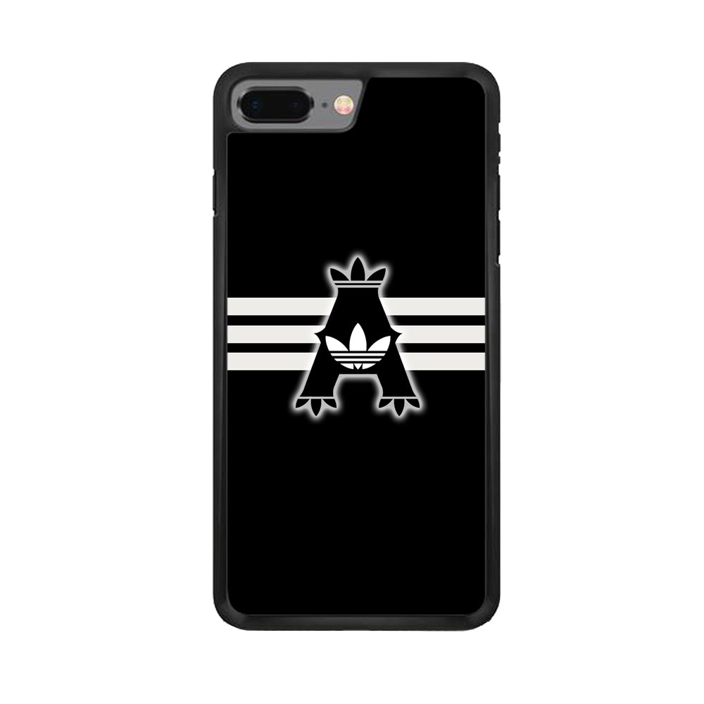 Adidas Royal Black Logo Stripe iPhone 7 Plus Case