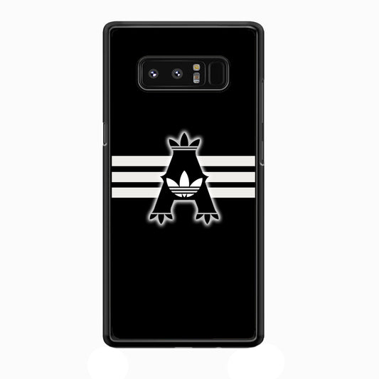 Adidas Royal Black Logo Stripe Samsung Galaxy Note 8 Case