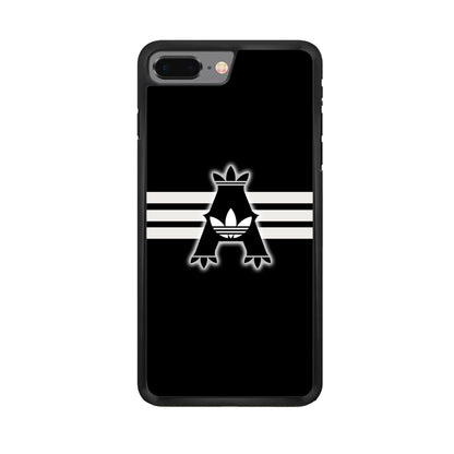 Adidas Royal Black Logo Stripe iPhone 8 Plus Case