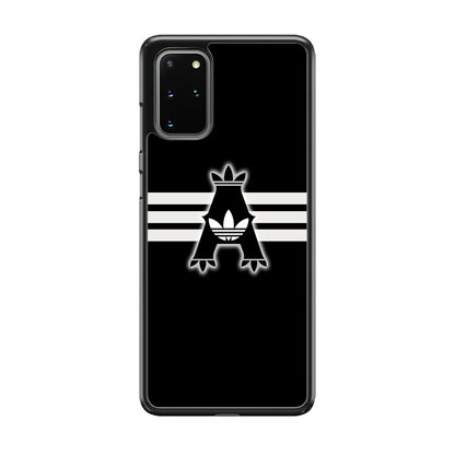 Adidas Royal Black Logo Stripe Samsung Galaxy S20 Plus Case