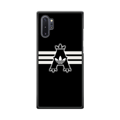 Adidas Royal Black Logo Stripe Samsung Galaxy Note 10 Plus Case