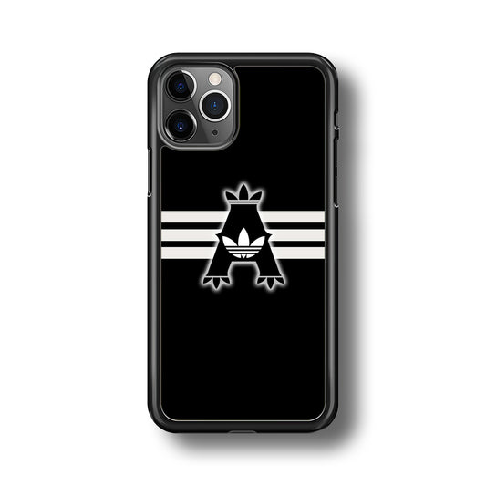 Adidas Royal Black Logo Stripe iPhone 11 Pro Max Case