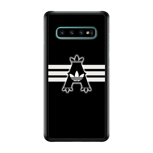 Adidas Royal Black Logo Stripe Samsung Galaxy S10 Case