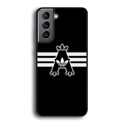 Adidas Royal Black Logo Stripe Samsung Galaxy S21 Plus Case