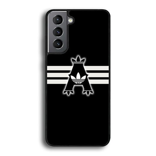Adidas Royal Black Logo Stripe Samsung Galaxy S21 Plus Case