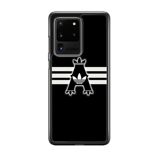 Adidas Royal Black Logo Stripe Samsung Galaxy S20 Ultra Case