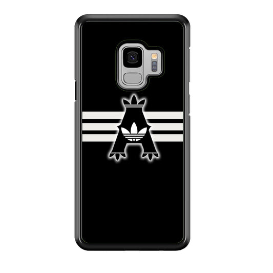 Adidas Royal Black Logo Stripe Samsung Galaxy S9 Case