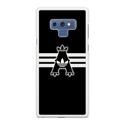 Adidas Royal Black Logo Stripe Samsung Galaxy Note 9 Case