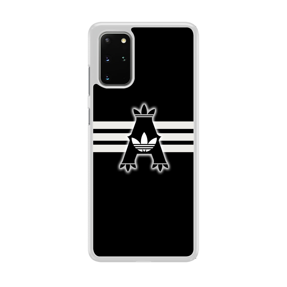 Adidas Royal Black Logo Stripe Samsung Galaxy S20 Plus Case