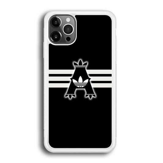 Adidas Royal Black Logo Stripe iPhone 12 Pro Case