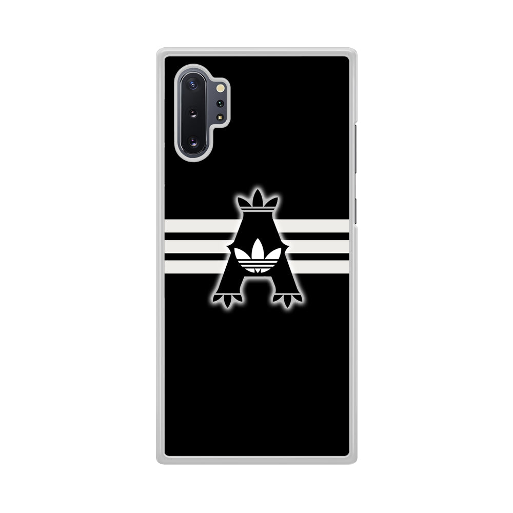 Adidas Royal Black Logo Stripe Samsung Galaxy Note 10 Plus Case