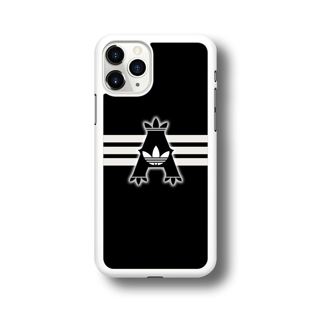 Adidas Royal Black Logo Stripe iPhone 11 Pro Max Case