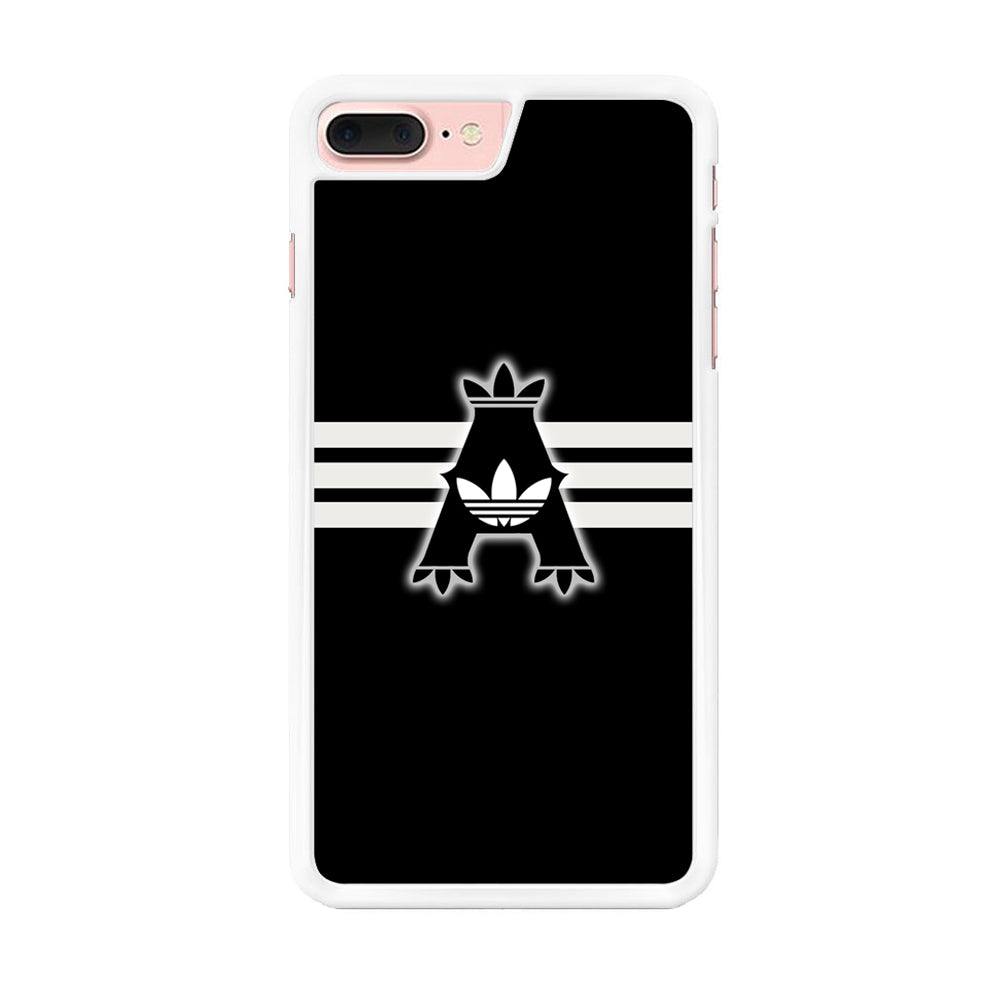 Adidas Royal Black Logo Stripe iPhone 8 Plus Case