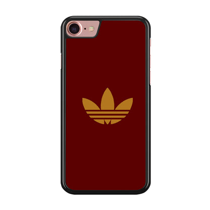 Adidas Simple Maroon Gold iPhone 8 Case