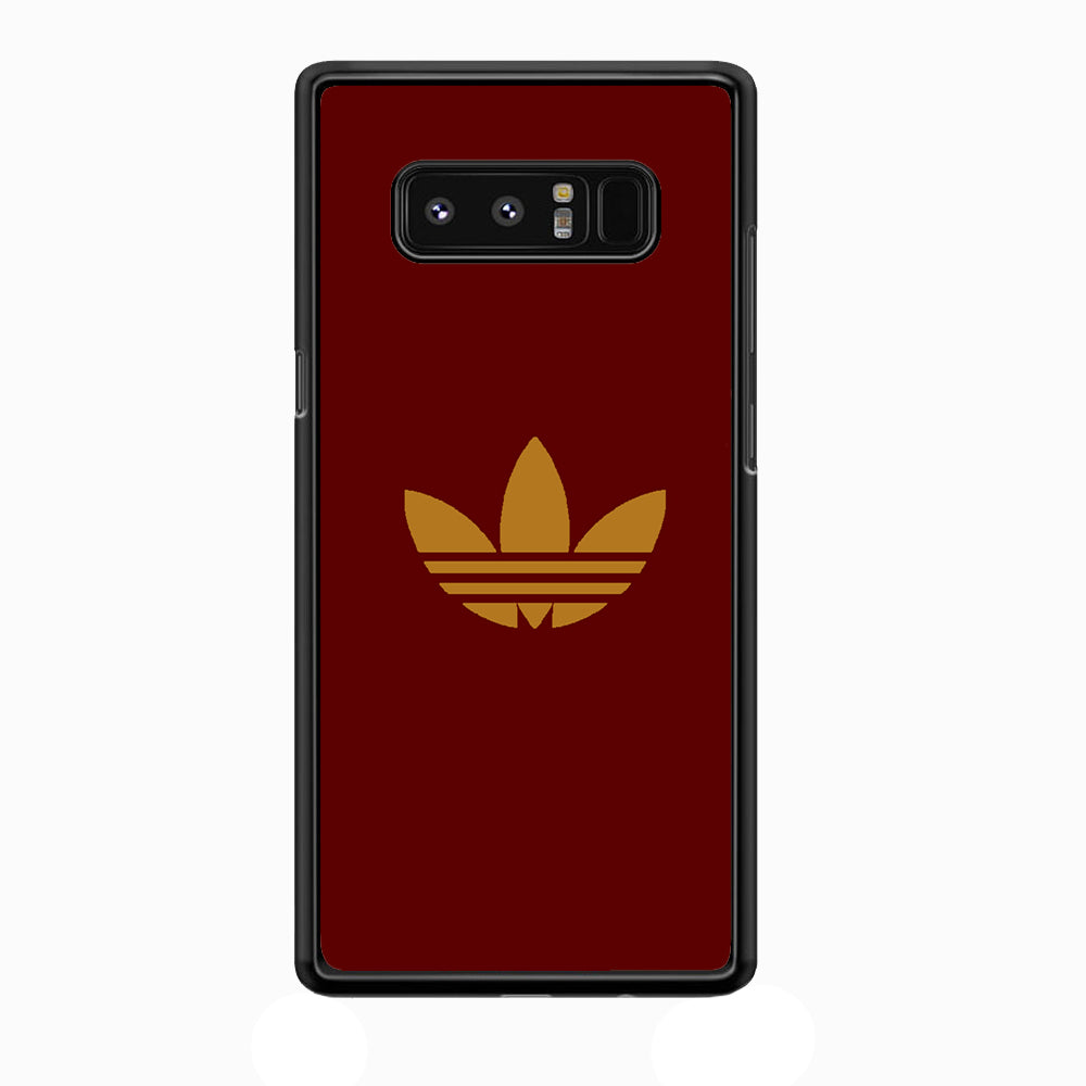 Adidas Simple Maroon Gold Samsung Galaxy Note 8 Case