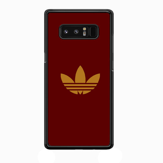 Adidas Simple Maroon Gold Samsung Galaxy Note 8 Case