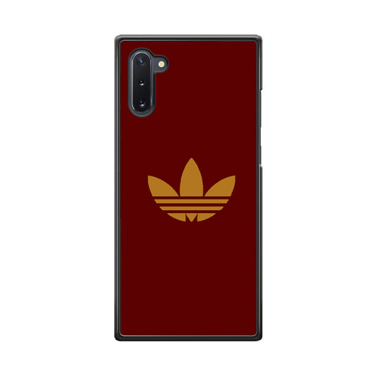 Adidas Simple Maroon Gold Samsung Galaxy Note 10 Case