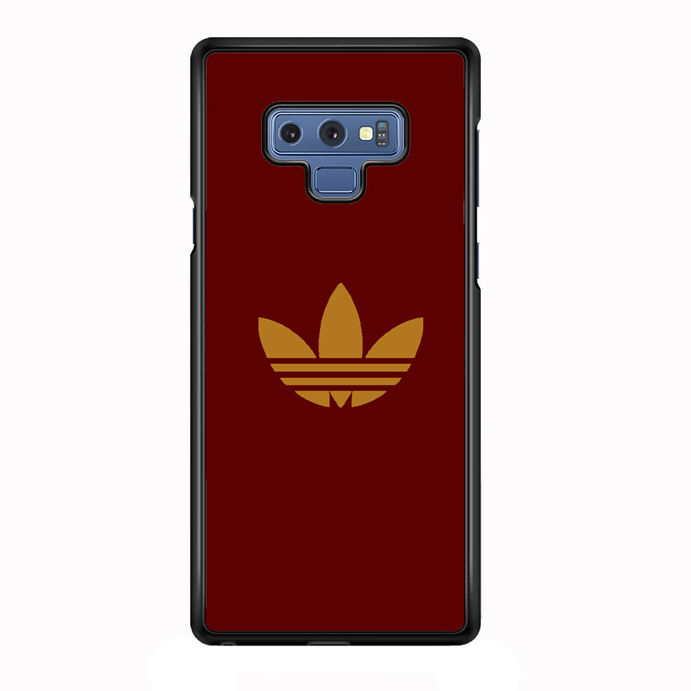 Adidas Simple Maroon Gold Samsung Galaxy Note 9 Case