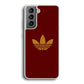 Adidas Simple Maroon Gold Samsung Galaxy S21 Plus Case