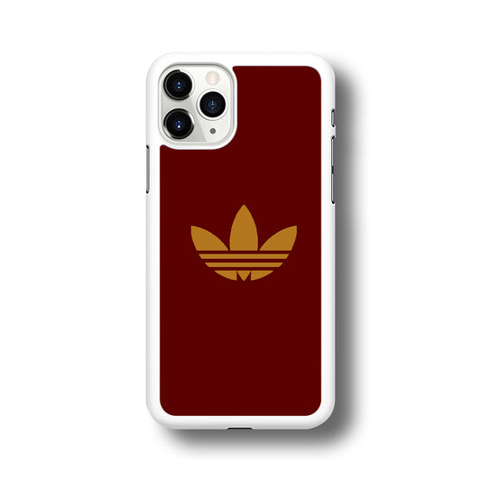 Adidas Simple Maroon Gold iPhone 11 Pro Max Case