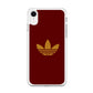 Adidas Simple Maroon Gold iPhone XR Case