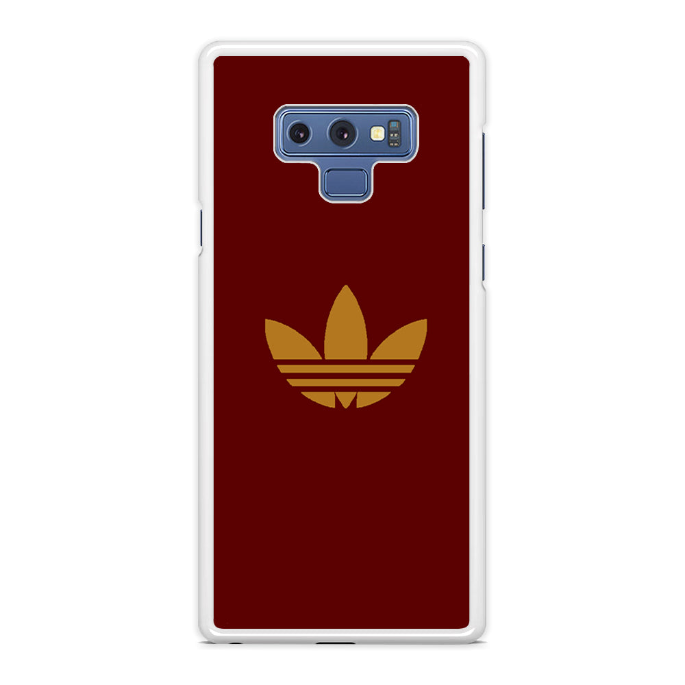 Adidas Simple Maroon Gold Samsung Galaxy Note 9 Case