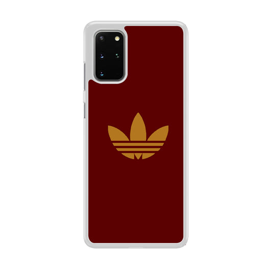 Adidas Simple Maroon Gold Samsung Galaxy S20 Plus Case