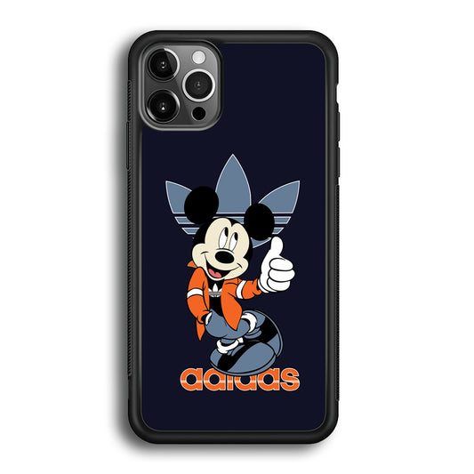 Adidas Navy Mickey iPhone 12 Pro Case