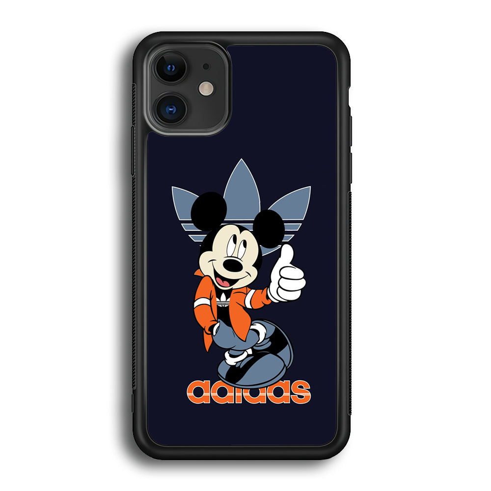 Adidas Navy Mickey iPhone 12 Case