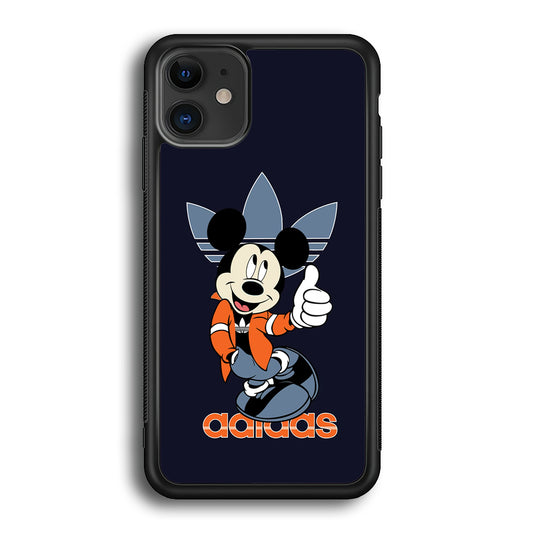 Adidas Navy Mickey iPhone 12 Case