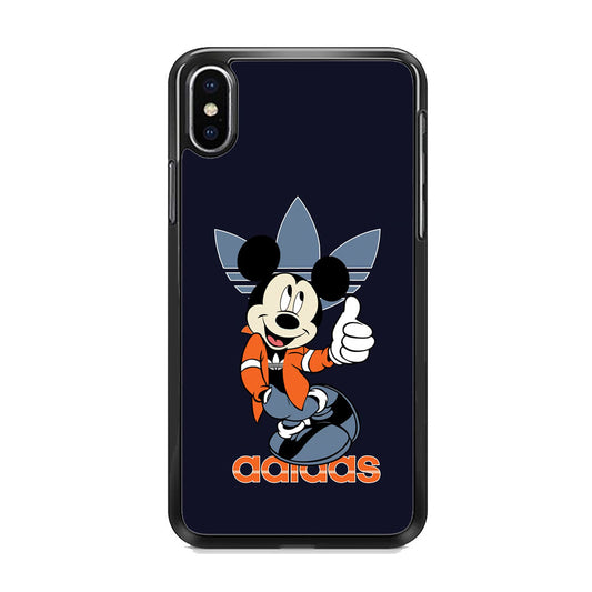 Adidas Navy Mickey iPhone Xs Case