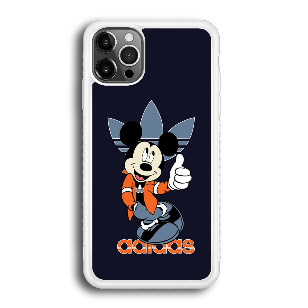 Adidas Navy Mickey iPhone 12 Pro Case