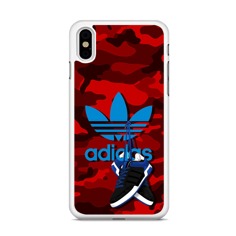 Adidas Shoes Camo Red iPhone Xs Case